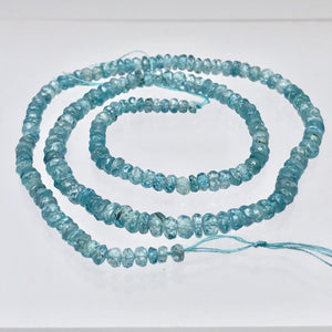73.7cts Natural Blue Zircon 3x1.5-4x2.5mm Graduated Faceted Bead Strand 10844 - PremiumBead Alternate Image 6