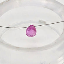 Load image into Gallery viewer, AAA Natural Brilliant Pink Sapphire .79cts Briolette Bead | 6x4mm |.79ct | Pink| - PremiumBead Alternate Image 2
