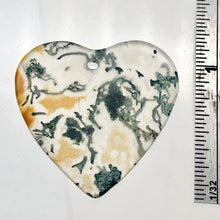 Load image into Gallery viewer, Limbcast Agate Heart Bead | 29x30x2mm | Yellow/Green/Clear | Heart | 1 Bead | - PremiumBead Alternate Image 5
