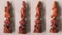 Load image into Gallery viewer, Beautiful Carved &amp; Signed Quan Yin Boxwood Statue - PremiumBead Primary Image 1
