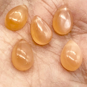 1 Gem Quality 9x6x3.5mm Peach Moonstone Pear Briolette Bead 6099 - PremiumBead Alternate Image 3