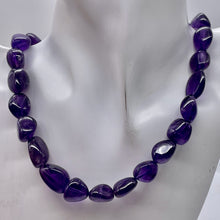 Load image into Gallery viewer, Grape Candy Amethyst Nugget Focal Bead Strand 109383
