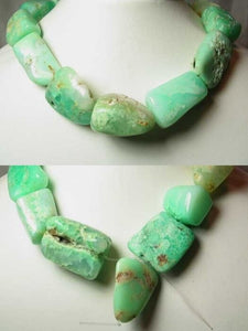1225cts Designer Natural Chrysoprase Nugget Bead Strand 108491Z - PremiumBead Primary Image 1