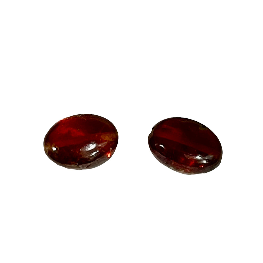 Finest AAA Hessonite Red 7.5 to 8mm Garnet Bead 1227D