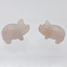 Load image into Gallery viewer, Hand Carved Pink Rose Quartz PIGGY Figurine | 21x13x9.5mm | Pink - PremiumBead Alternate Image 6
