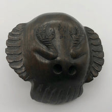 Load image into Gallery viewer, Carved Wren Dark Teak Ojime/Netsuke Bead - PremiumBead Alternate Image 5
