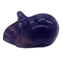 Load image into Gallery viewer, Amethyst Carved Mouse Figurine Worry Stone | 19x11x11 mm | Purple
