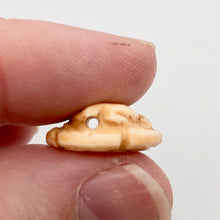 Load image into Gallery viewer, Hand Carved Bunny Rabbit Waterbuffalo Bone Bead | 1 Bead | 20x9mm | 8626 - PremiumBead Alternate Image 7

