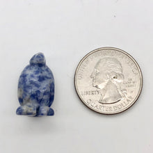 Load image into Gallery viewer, March of The Penguins 2 Carved Sodalite Beads | 21.5x12.5x11mm | Blue - PremiumBead Alternate Image 6
