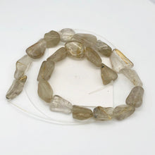 Load image into Gallery viewer, incredible! Rutilated Quartz Centerpiece Beads| 30x14x9mm to 18x15x9mm| 3 beads| - PremiumBead Alternate Image 2
