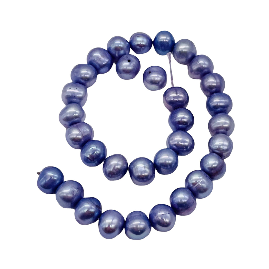 Fantastic Lavender Lilac FW Pearl Half Strand | 28 Pearls | 6x5.5mm to 7x6mm |