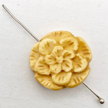 Load image into Gallery viewer, Wild 2 Carved Flower Beads of Waterbuffalo Bone | 20mm | - PremiumBead Alternate Image 3
