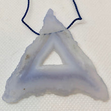 Load image into Gallery viewer, 70cts Blue Chalcedony Pendant Bead - Triangular Layers 9852M - PremiumBead Primary Image 1
