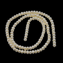 Load image into Gallery viewer, Natural Creamy White High Luster 4x3mm Freshwater Pearl Strand 103127
