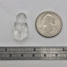 Load image into Gallery viewer, Intricately Carved Quartz Female Laughing Buddha Beads | 25x14x11.5mm | Clear - PremiumBead Alternate Image 3

