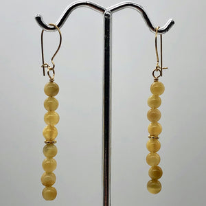 Tigereye 14K Gold Filled Earrings | 2 Inch Drop | Golden |