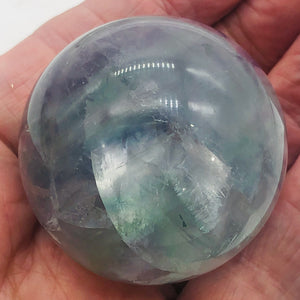 Fluorite Scry Sphere Round Meditation | 2" | Green/Purple | 1 Sphere |