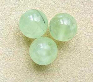 Rare Gemmy Green Prehnite 10mm Round Bead Strand 107273 - PremiumBead Alternate Image 3