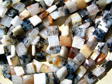 Load image into Gallery viewer, Exotic African Opal Square Coin Bead Strand 107525 - PremiumBead Alternate Image 2
