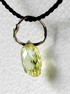 0.33cts Natural Canary Diamond White Gold Pendant 6568L - PremiumBead Alternate Image 3