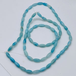 Hemimorphite Oval Bead Strand | 12x5mm | Blue | 34 Beads |