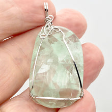 Load image into Gallery viewer, 21 Gram Green Fluorite Silver Wire-Wrapped Pendant | 2&quot; Long |
