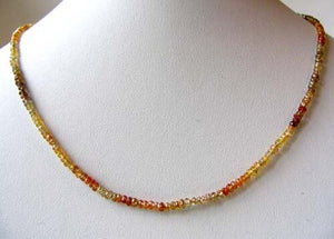Natural Faceted Multi-Hue Zircon 14K Yellow Gold 16 inch Necklace 207452A - PremiumBead Alternate Image 2