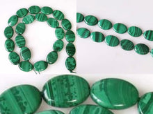 Load image into Gallery viewer, Extraordinary Natural Malachite 18x13mm Oval Coin Bead Strand 110249 - PremiumBead Primary Image 1
