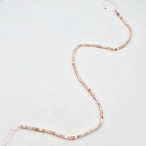 Natural Pink Mother of Pearl Shell 3x3x3mm Cube Bead Strand - PremiumBead Alternate Image 5