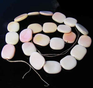 Rare Pink Conch Shell 17-20x15mm Rectangle Bead Strand 109833 - PremiumBead Alternate Image 3