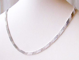 Italian Silver 3 Waterfall Chain 24" Necklace 10074D - PremiumBead Alternate Image 2