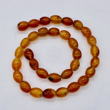 Load image into Gallery viewer, Natural Carnelian Agate 12x9mm Oval Bead Strand 109355
