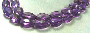 2 AAA Natural 12x8x5mm Amethyst Faceted Pear Beads 009391 - PremiumBead Primary Image 1