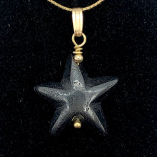 Load image into Gallery viewer, Hematite Starfish Pendant Necklace | Semi Precious Stone | 14k gf Pendant - PremiumBead Alternate Image 3
