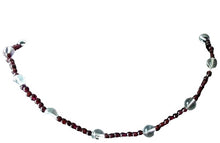 Load image into Gallery viewer, Garnet and Quartz Necklace Solid Sterling Silver Clasp 200022
