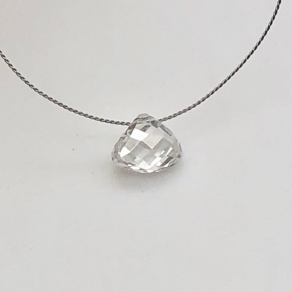 0.28cts Natural White Diamond Tabiz Briolette Bead 10617C - PremiumBead Primary Image 1