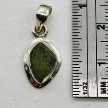 Load image into Gallery viewer, Moldavite Sterling Silver Drop | 1&quot; Long | Green | 1 1&quot; Long |
