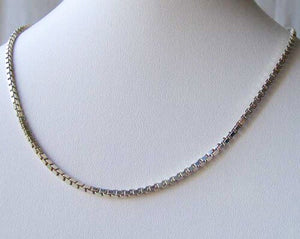 Italian! Silver 2mm Box Chain 16" Necklace (11.5G) 10033C - PremiumBead Alternate Image 2