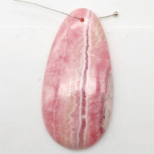 Load image into Gallery viewer, Natural Lacy Pink Rhodochrosite Pendant Bead | 60x30mm| Pink | Teardrop | 1 Bd |
