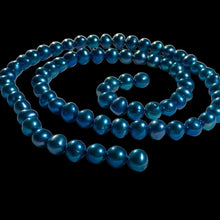 Load image into Gallery viewer, Deep Aqua Freshwater Pearl 6-5.5mm 16 inch Strand 103452
