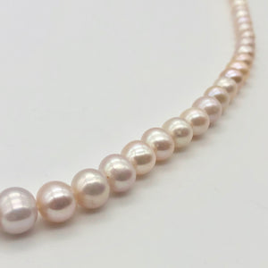 Lovely Natural Peach Freshwater Pearl 16" Strand Graduated 5mm to 8mm 110811C - PremiumBead Alternate Image 2