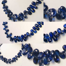 Load image into Gallery viewer, 110cts! AAA Kyanite Faceted Briolette 59 Bead Strand 109914B - PremiumBead Primary Image 1

