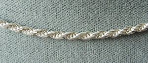 2mm Rope Solid Sterling Silver Italian Made Necklace | 30 Inch | 13.9 Grams |