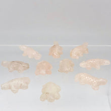 Load image into Gallery viewer, 2 Carved Pretty Rose Quartz Lizard Beads | 26x14x7mm | Pink - PremiumBead Alternate Image 7
