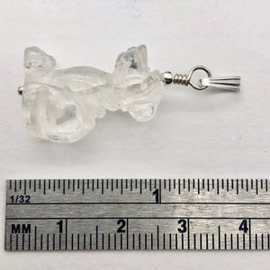 Semi Precious Stone Jewelry Faithful Dog Pendant Necklace of Quartz/Silver - PremiumBead Alternate Image 7
