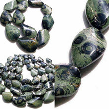 Load image into Gallery viewer, Green Kambaba Jasper Focal Teardrop Bead Strand 108901 - PremiumBead Alternate Image 4

