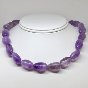 Grape Candy Amethyst Nugget Focal Bead Strand 110475B - PremiumBead Alternate Image 6