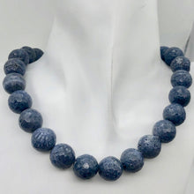 Load image into Gallery viewer, 4 Faceted 14mm Blue Sponge Coral Beads 004658 - PremiumBead Alternate Image 10
