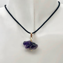Load image into Gallery viewer, Amethyst Bunny Rabbit Pendant Necklace|Semi Precious Stone Jewelry|14k Pendant - PremiumBead Alternate Image 4
