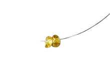 Load image into Gallery viewer, 2 Genuine Unheated Canary Yellow Sapphire 3x2mm Faceted Beads 005734
